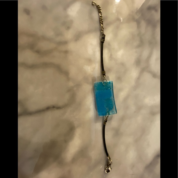 🩵Beautiful blue glass bracelet - Picture 4 of 6